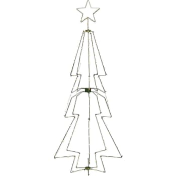 Konstsmide Metal-juletræ med Top-stjerne 210 cm 145 LED mørkegrøn
