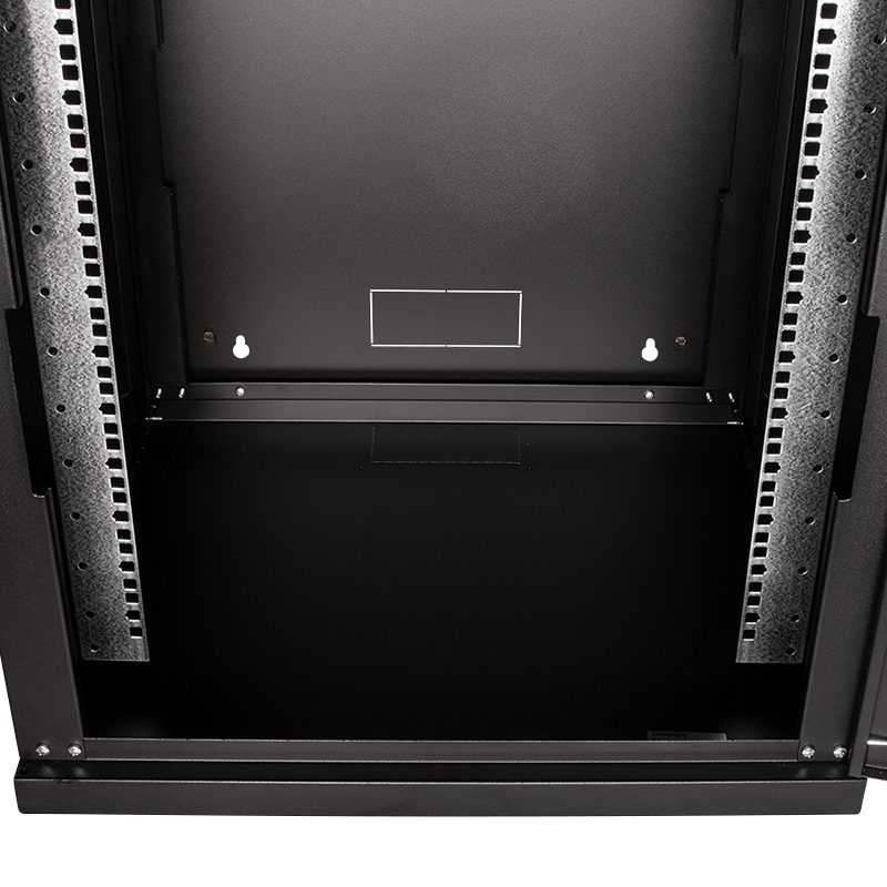 19" væg-rackskab - 12U B600xD560mm (Single) Sort