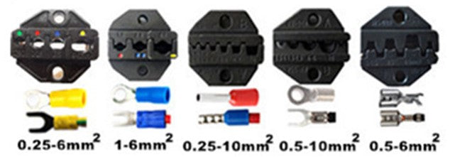 Pneumatisk Krimpmaskine m. fodpedal - 0,25-10mm², 5-6 bar