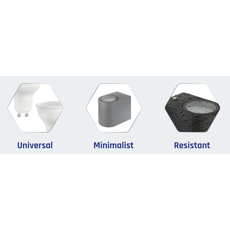 PARETE GU10 væglampe grå