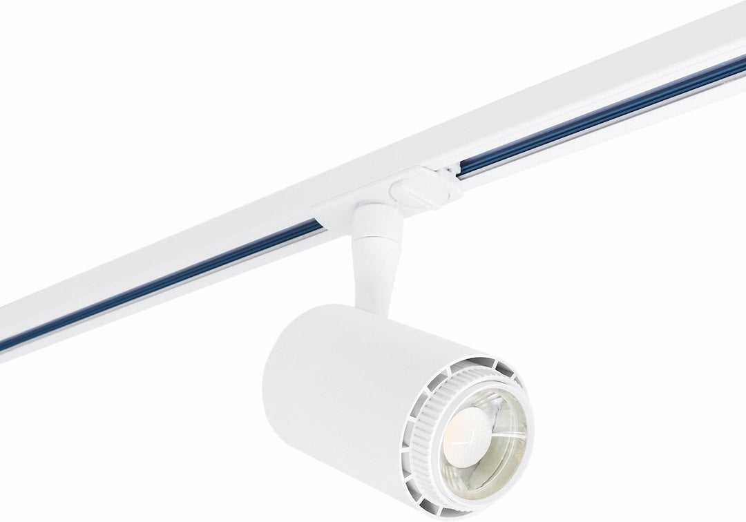 VELO LED TRACK LIGHT, 1-FASET, HVID, 8W, 230V