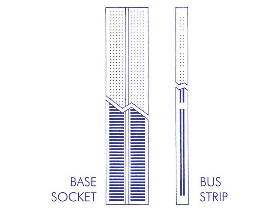 Loddefri forsøgsbord (Breadboard) + Lednings-lus sæt