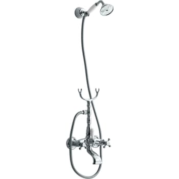 Lavabo Retro 2-grebs badekararmatur med håndbruser krom