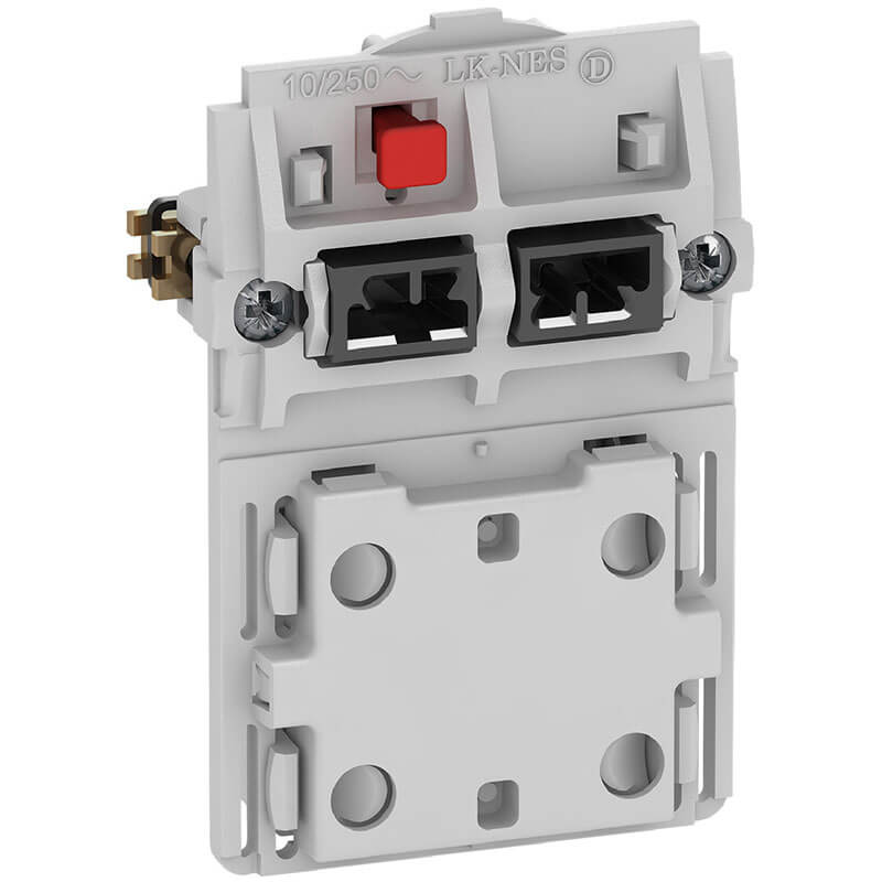 Fuga dob. stikkontakt 2-polet med afbrydere 1½m