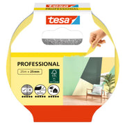 tesa afdækningstape 25 mm x 25 m, gul