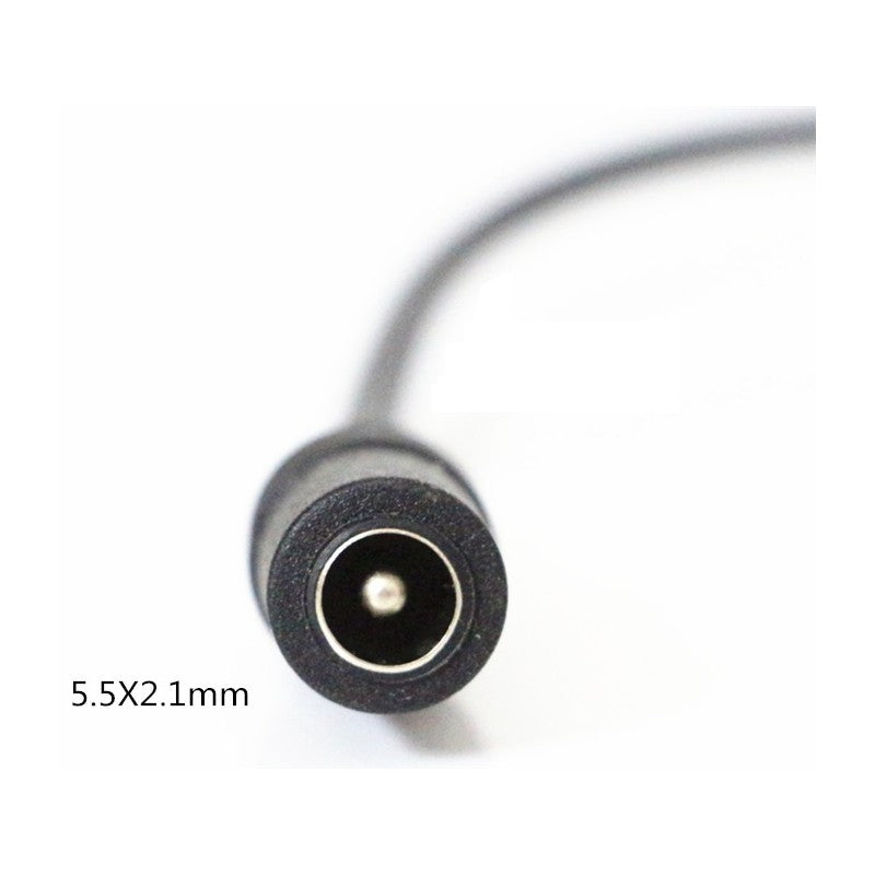 DC kabel splitter - 5V-48V, sort