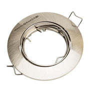 Downlight GU10 blank børstet stål m/kip
