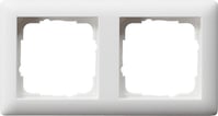 2-modul-ramme Standard 55 hvid mat