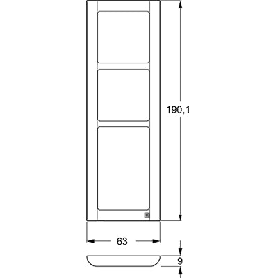 LK Fuga ramme SOFT 63 3½m - stålmetallic