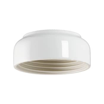 Loft- og Vægarmatur Ohm hvid med 123,5 mm gevind IP44 LED