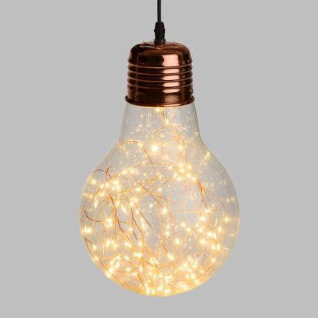 LED lystråd pendel Ø21,5cm IP44 med 4m tilslutning