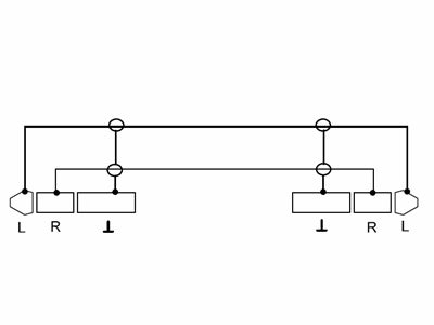 Audiokabel - 2 x 3,5mm stereo JACK han, Sort (10m)