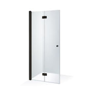 Folding doors 1/2 Simona Left side, black profiles 80x200cm