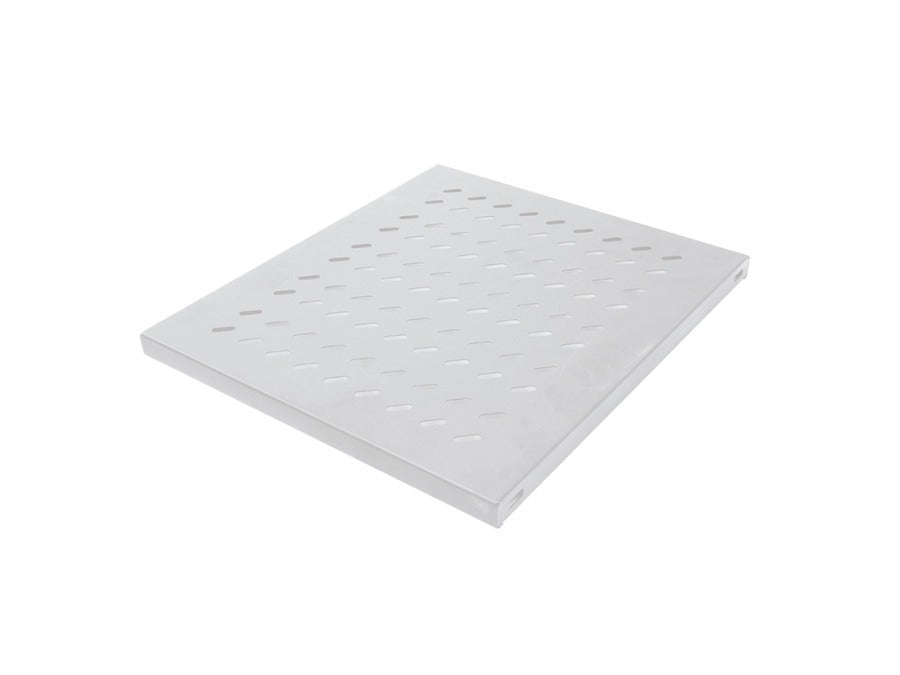 19" hylde til rack skabe, D:525mm, Grå