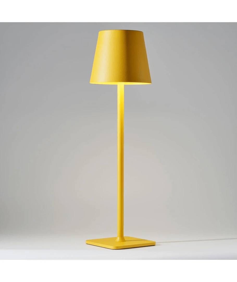 Opladelig LED bordlampe, Gul, touch dæmpbar