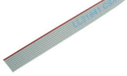 Fladkabel - 9 pol 1,27mm AWG28, Grå (metervare)