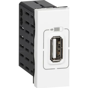 Mosaic USB lader Type A+C 1.5A 7.5W 1M hvid