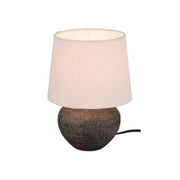 Lou Bordlampe 18 cm E14 brun