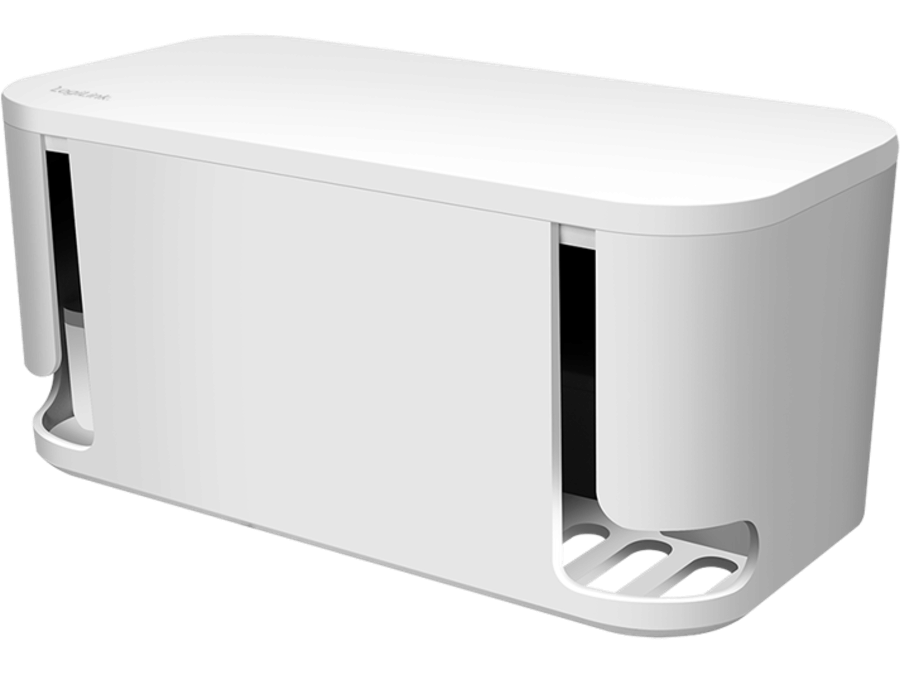 Kabelskjuler boks inkl. stikdåse - 285 x 145 x 130mm, Hvid