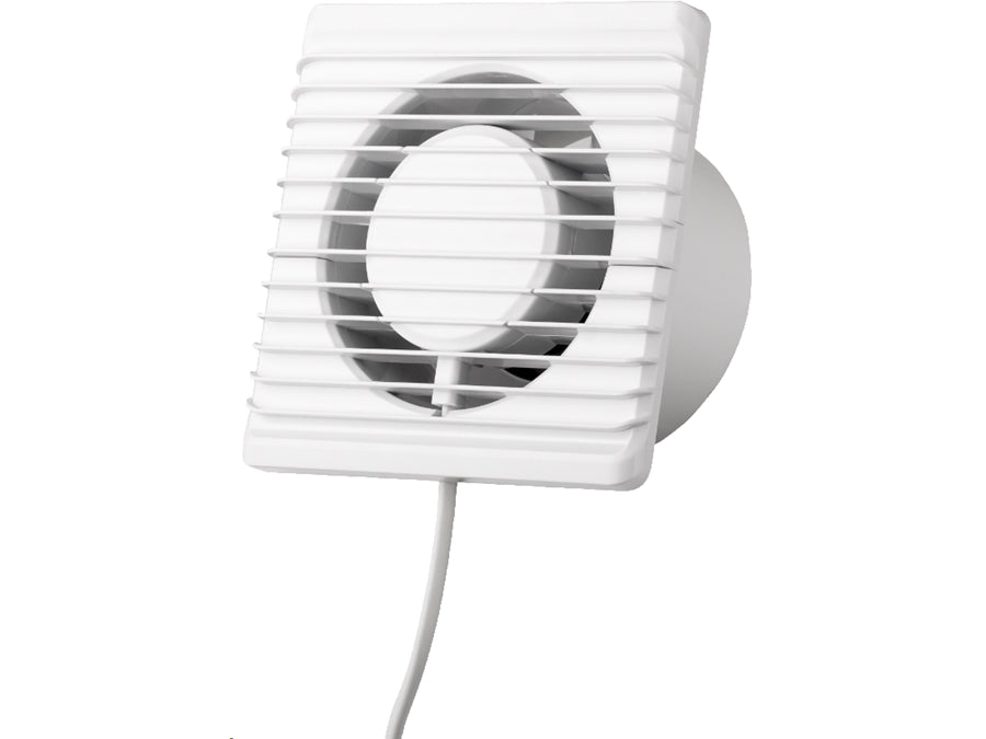 Vægventilator - planet eneRgy Ø125 PS, Kabel m. kontakt, 8W
