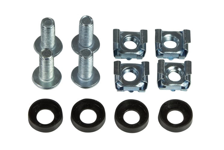 Kabelføringsring til 19" rack - 40x40mm, stål (2 stk.)