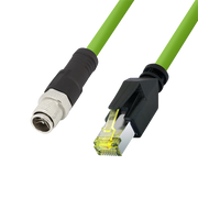 S/FTP netværkskabel - CAT6a PUR, M12 X-Code til RJ45 (2m)