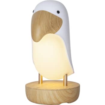 Star Trading tukanfugl LED børnelampe USB, hvid