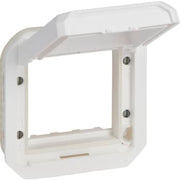 PLEXO 55 IP55 Mosaic adaptor 2 modul hvid, Hvidt klaplåg