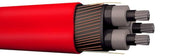 Mellemspændingskabel PEX-AL-CT RM 3X240/35 rød 12KV