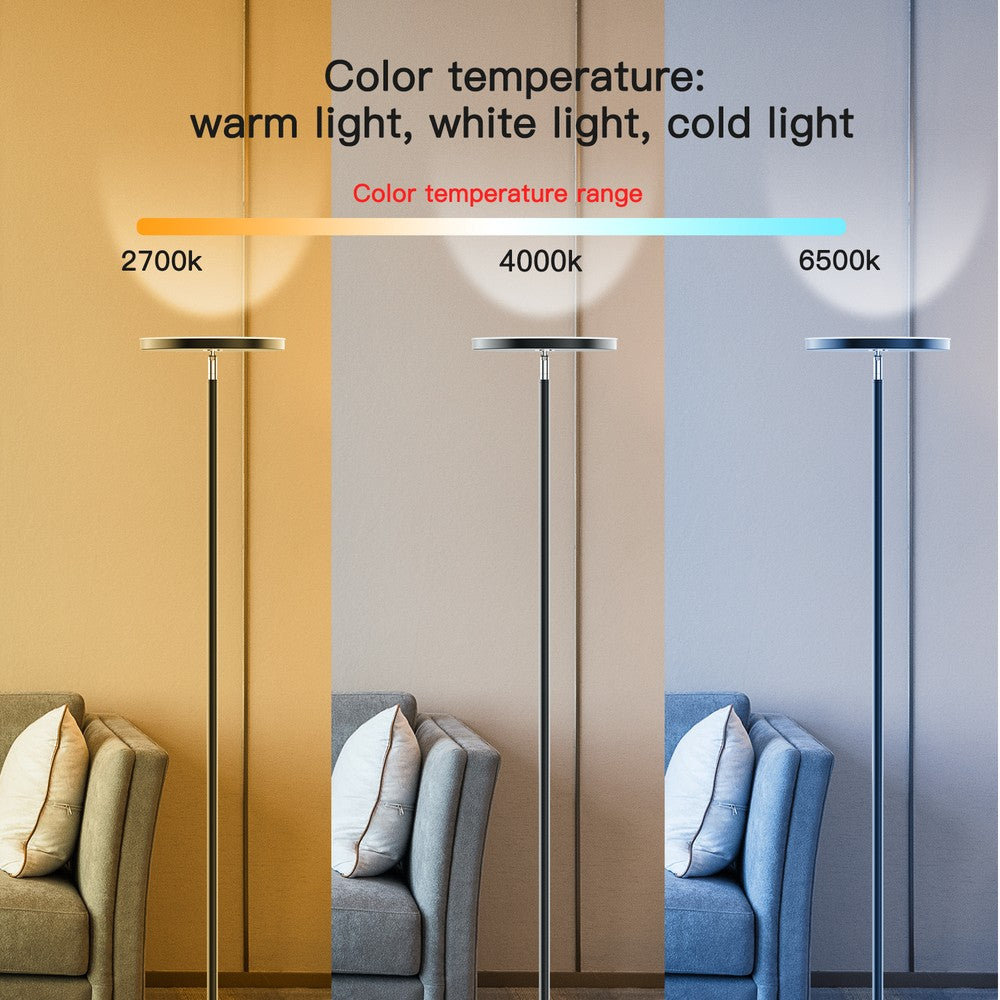 175 cm Smart RGBIC+CCT Gulvlampe med Wifi og Bluetooth - 24W, RA80