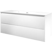 Proline møbelsæt 121x46cm mathvid med 2 softclose skuffer