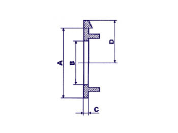 Pil til 21mm knap (sort)