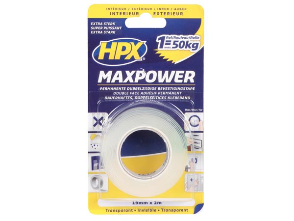 HPX dobbeltsidet tape - 19mm x 2M