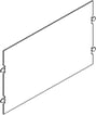 Tabula afskærmningsplade lodret 2X3M