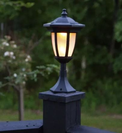 Star Trading Flamme 4-i-1 solcellelampe-sort