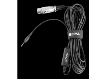 XLR til 3.5mm stik mikrofon kabel (6m), Sort