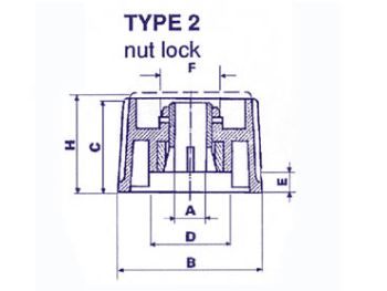 Drejeknap til 4mm aksel - 28mm, Sort