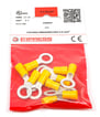 Isol. ringkabelsko A4685R 4-6mm2 M8 Gul - I poser a 10 stk.