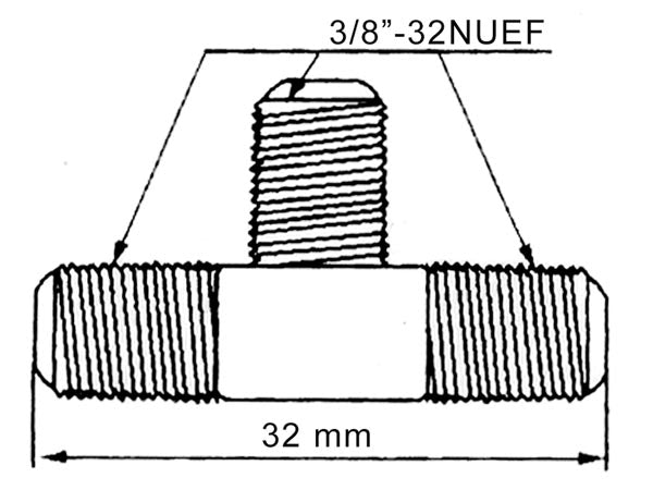 F stik forgrener - T adapter, 1 x hun til 2 x hun