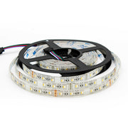 12W/m RGB+WW LED strip - 5 meter, IP65, 60 LED pr. meter, 24V
