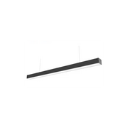 36W LED loftlampe til kontor - Sort, 120 lm/W, 120 cm, inkl. wireophæng, RA80