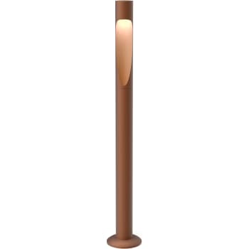 Flindt Garden Bollard Corten Colour Long Base Wo/Adaptor LED 3000K 6.5W Iii 215 Lm