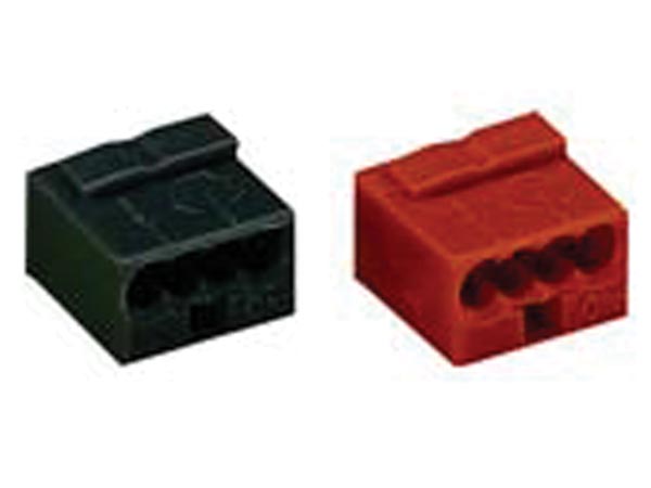 SAMLEMUFFE 4 X 0,6 - 0,8 MM RØD