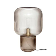 Hübsch pirum bordlampe brun