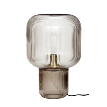 Hübsch pirum bordlampe brun