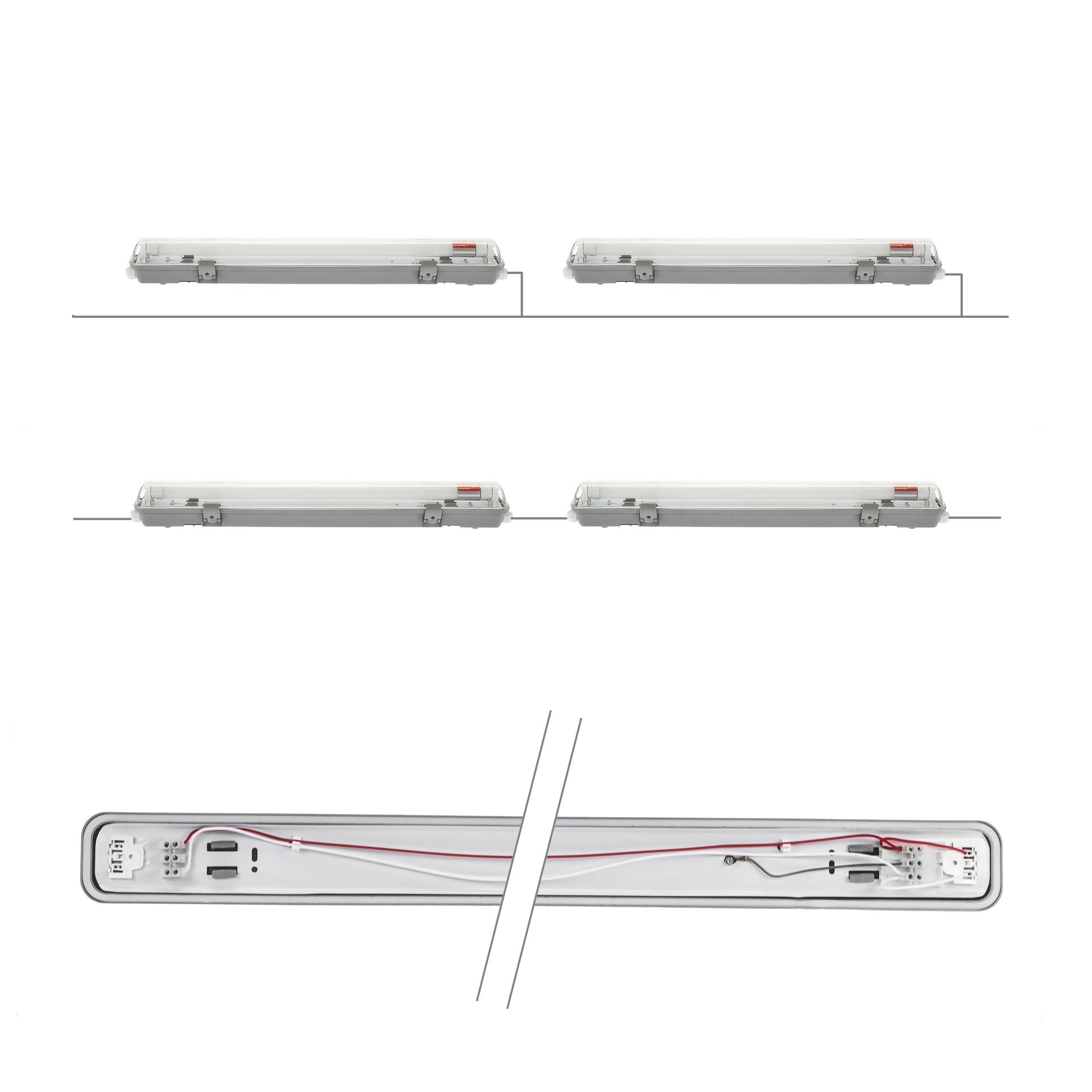 Limea LED armatur for LED rør 1x60cm IP65