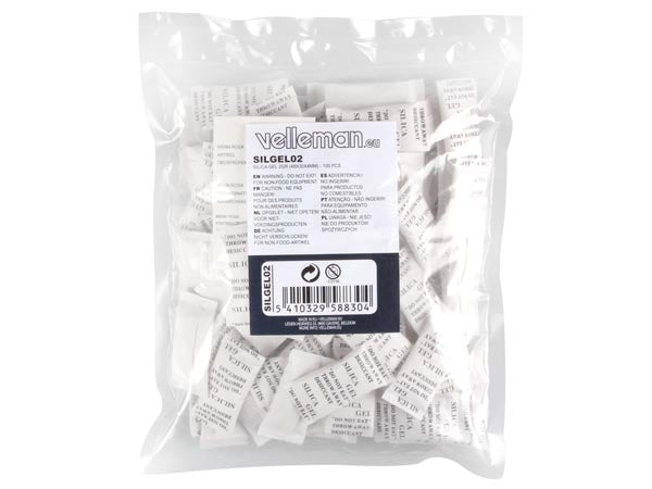 SILICA GEL Fugtfjernerposer - 25x65mm, 2g (50 stk.)