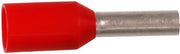 ISO. TERMINALRØR 1MM² L10 RØD