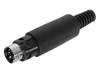 Mini-DIN stik - 4pol han