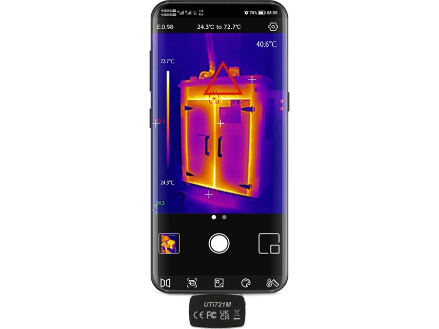Termisk kamera til smartphone, USB-C, 256x192p